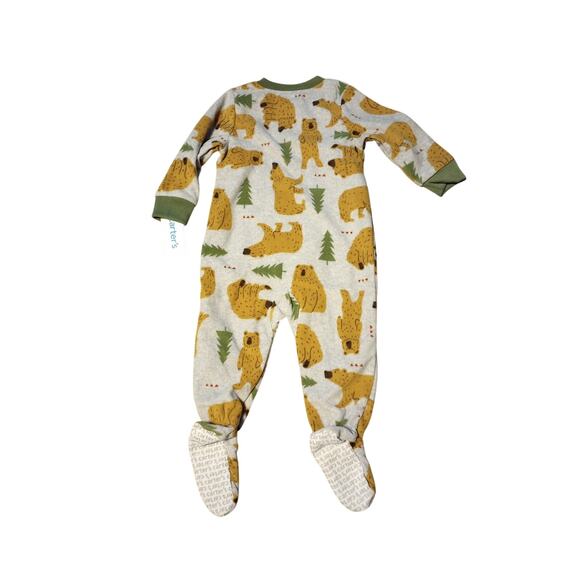 Carter's Boys size 12m Bear‎ Tree zipper sleeper NWT - Picture 2 of 3